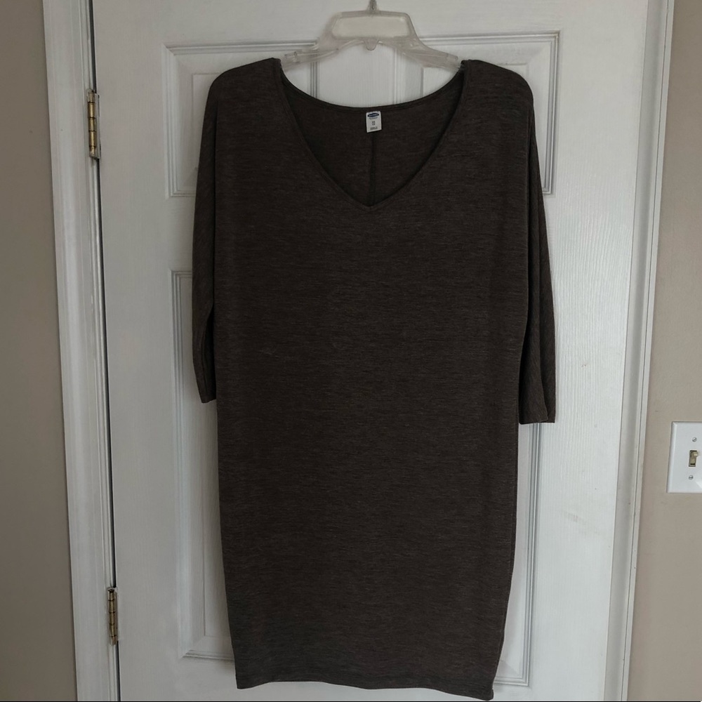 Taupe sweater dress